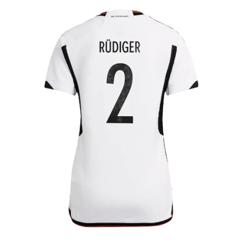 Dámy Fotbalový dres Německo Antonio Rudiger #2 MS 2022 Domácí Krátký Rukáv